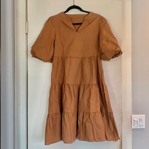 Brown Boho Dress